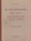 Le recensement de 1910 ses methodes et son application dans la Marche Julienne (2.ed.)