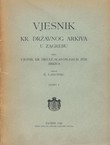 Vjesnik Kr. državnog arkiva u Zagrebu II/1926
