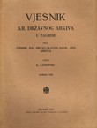 Vjesnik Kr. državnog arkiva u Zagrebu VIII/1939