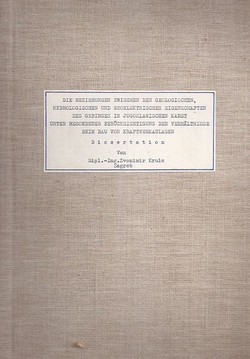 Die Beziehungen Zwishen den geologischen, hydrologischen und geoelektrischen Eigenschaften des Gebirges im jugoslawischen Karst (Dissertation)