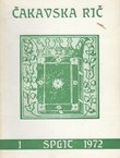 Čakavska rič 1/1972