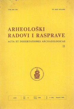 Arheološki radovi i rasprave 11/1988