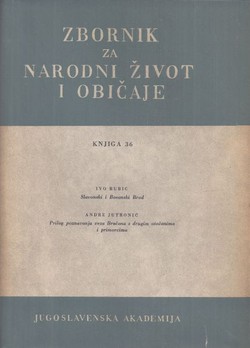 Zbornik za narodni život i običaje 36/1953