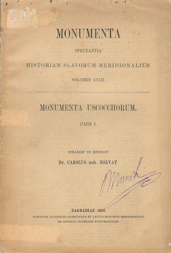 Monumenta uscocchorum I.