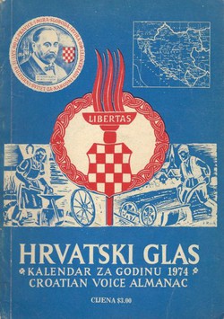Hrvatski glas. Kalendar za godinu 1974