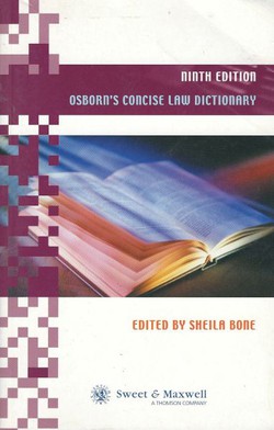 Osborn's Concise Law Dictionary (9th Ed.)