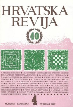 Hrvatska revija 40/4/1990