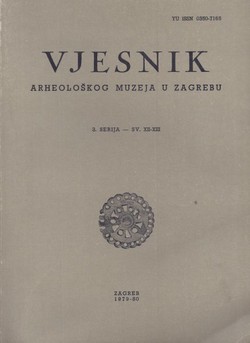 Vjesnik Arheološkog muzeja u Zagrebu, 3. serija, XII-XIII/1979-80