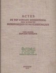 Actes du VIIIe Congres international des sciences prehistoriques et protohistoriques I. Rapport generaux
