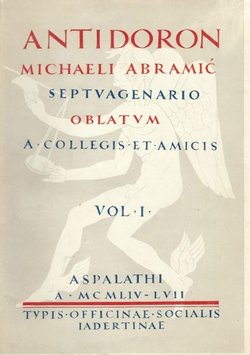 Antidoron Michael Abramić I/1954-57