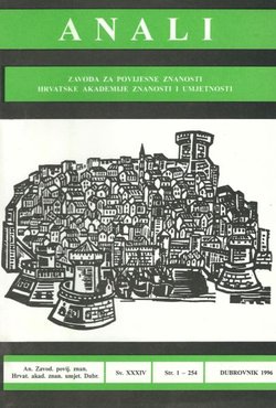 Anali Zavoda za povijesne znanosti HAZU u Dubrovniku XXXIV/1996