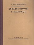 Agrarni odnosi u Slavoniji