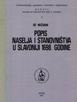 Popis naselja i stanovništva u Slavoniji 1698. godine