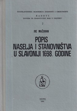 Popis naselja i stanovništva u Slavoniji 1698. godine