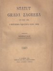 Statut grada Zagreba od god. 1609. i reforma njegova god. 1618.