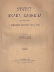 Statut grada Zagreba od god. 1609. i reforma njegova god. 1618
