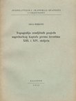 Topografija zemljišnih posjeda zagrebačkih biskupa prema ispravi kralja Emerika iz god. 1201.