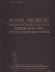 Mihovil Pavlinović i narodni preporod u Dalmaciji od godine 1848-87 u svjetlu nepoznatih izvora