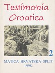 Testimonia Croatica I/2/1998