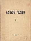 Arhivski vjesnik II/1959