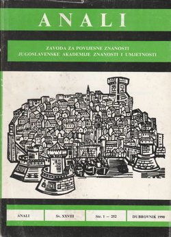 Anali Zavoda za povijesne znanosti JAZU u Dubrovniku XXVIII/1990