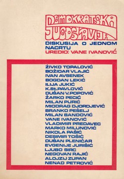 Demokratska Jugoslavija. Diskusija o jednom nacrtu