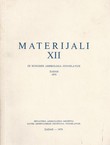 Arheološki problemi na jugoslavenskoj obali Jadrana (Materijali XII/1972)