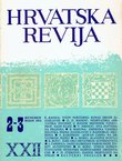 Hrvatska revija XXII/2-3/1972