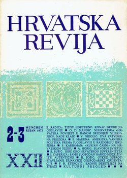 Hrvatska revija XXII/2-3/1972