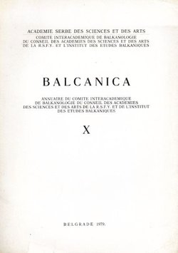 Balcanica X/1979