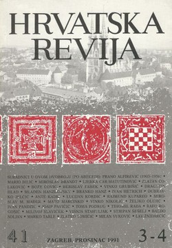 Hrvatska revija 41/3-4/1991