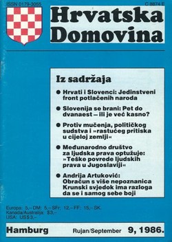 Hrvatska domovina 9/1986