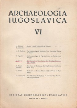 Archaeologia Iugoslavica VI/1965