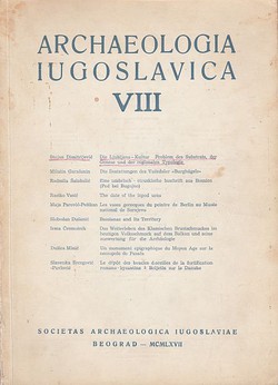 Archaeologia Iugoslavica VIII/1967