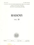 Radovi Zavoda za hrvatsku povijest 22/1989