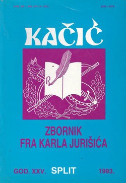 Zbornik fra Karla Jurišića (Kačić 25/1993)