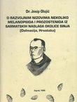 O razvojnim nizovima nekoliko melanopsida i prozostenida iz sarmatskih naslaga okolice Sinja (Dalmacija, Hrvatska)