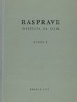Rasprave Instituta za jezik 3/1977