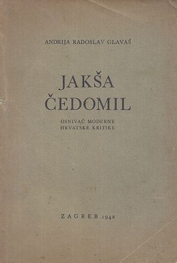 Jakša Čedomil. Osnivač moderne hrvatske kritike