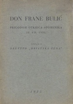 Don Frane Bulić prigodom otkrića spomenika 28.VII. 1935.