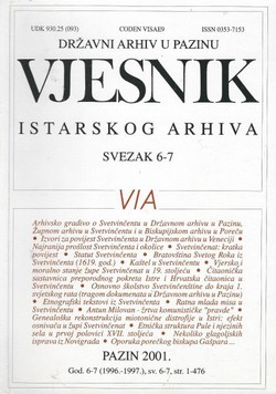 Vjesnik Istarskog arhiva 6-7/1996-1997.