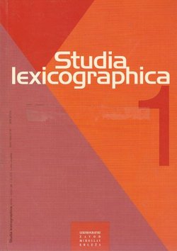 Studia lexicographica 1/2007