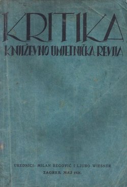 Kritika. Književno-umjetnička revija II/5/1921