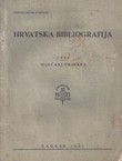 Hrvatska bibliografija 1941 siječanj-travanj