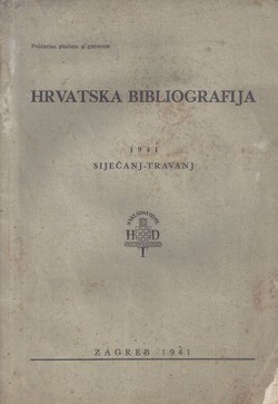 Hrvatska bibliografija 1941 siječanj-travanj