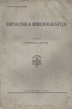 Hrvatska bibliografija 1941 svibanj-lipanj