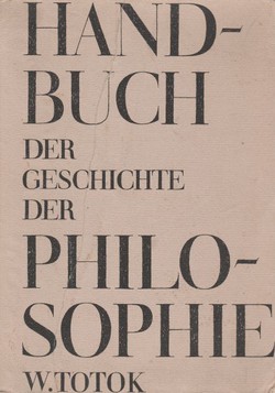 Handbuch der Geschichte der Philosophie V. Bibliographie 18. und 19. Jahrhundert