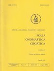 Folia onomastica croatica 17/2008