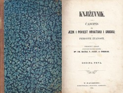 Književnik. Časopis za jezik i poviest hrvatsku i srbsku i prirodne znanosti I/1864
