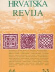 Hrvatska revija 44/2-3/1994